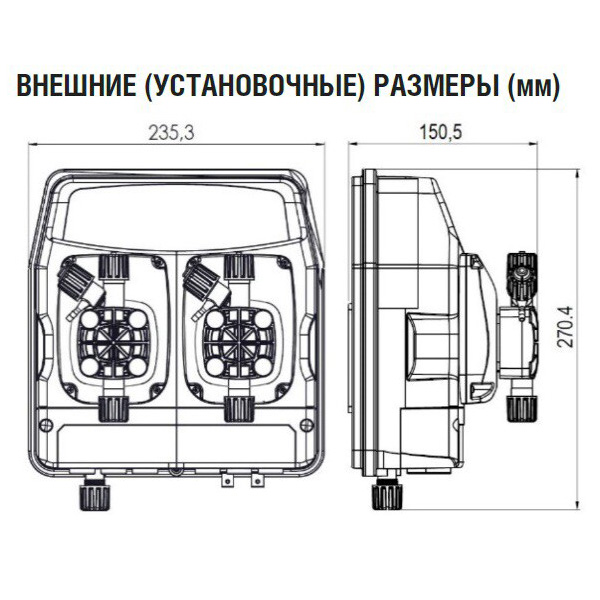 Насос eTWIN PH/RX 2 6 230V PVDF — изображение 2