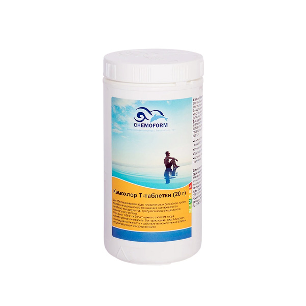 Дезинфектор Кемохлор CHEMOFORM таблетки (20г) 1 кг 