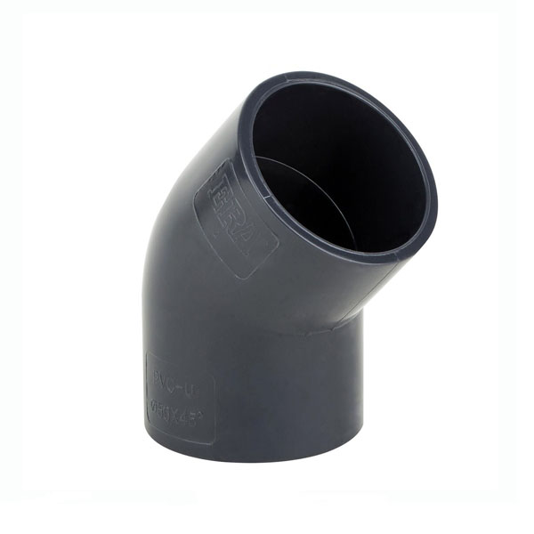 Угол ПВХ 45/110 градусов, d110mm, PN10 ERA